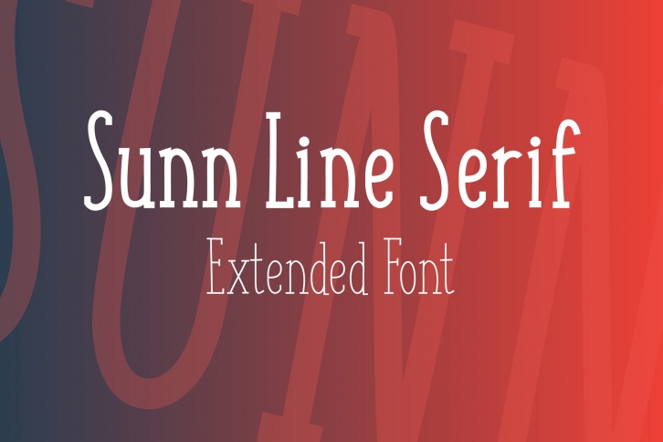 SUNN Line Serif Extended Font Download