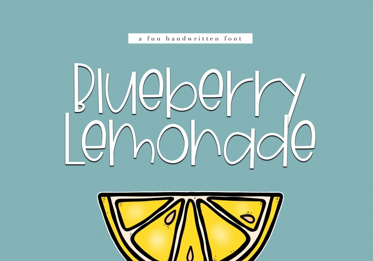 Blueberry Lemonade- Handwritten Font Download
