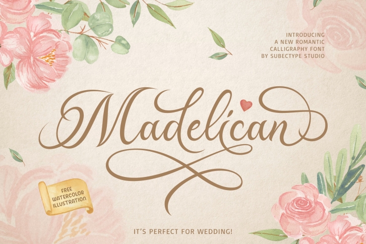 Madelican / Calligraphy Font Download