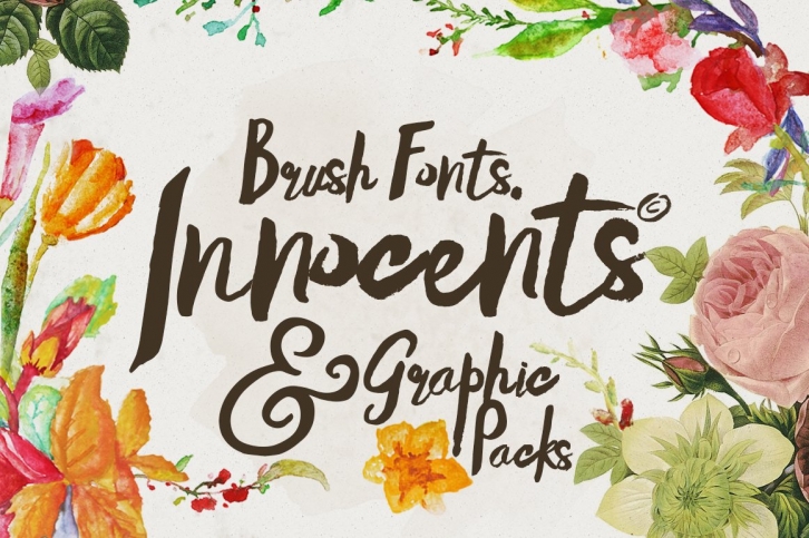 Innocents fonts  Graphic packs Font Download