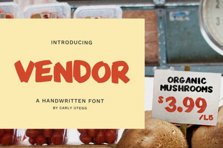 Vendor Handwritten Font Download