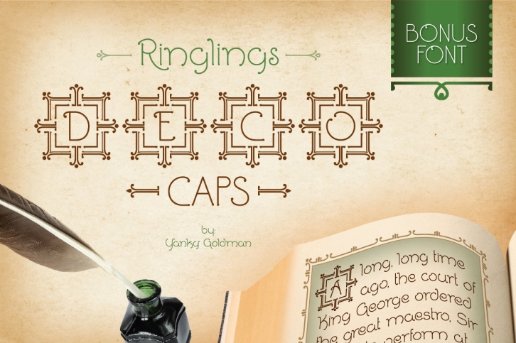 Ringlings Deco Caps Font Download