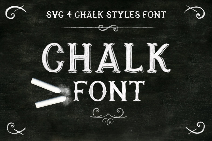 Chalk SVG font Font Download