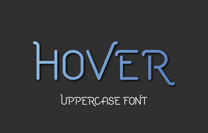 Hover Uppercase Font Download