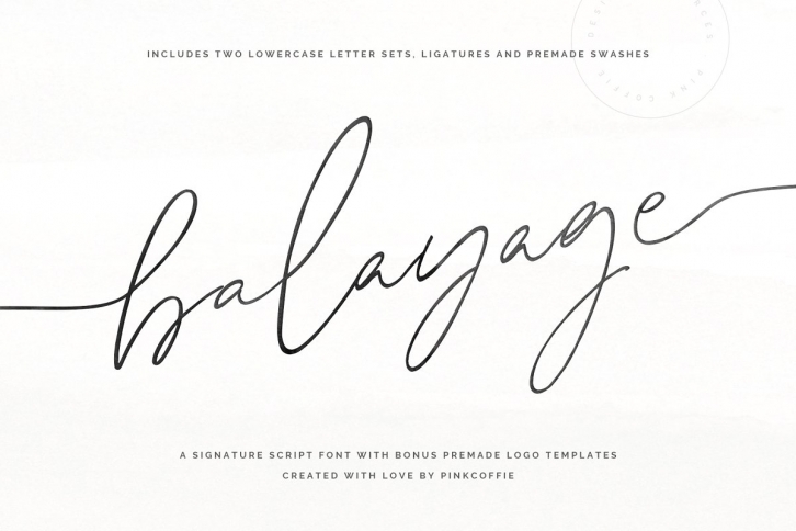 Balayage Script + Logo Templates Font Download