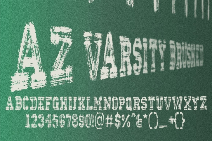 AZ Varsity Brushed Font Download