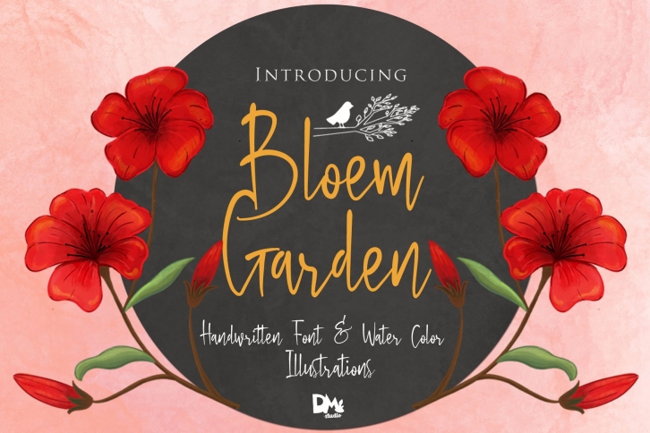 Bloem Garden-Watercolor Package Font Download