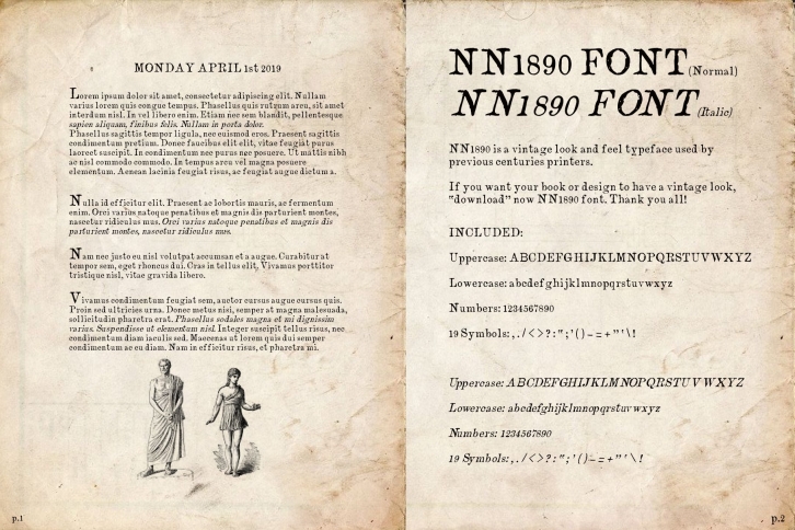 NN1890 Vintage font Font Download