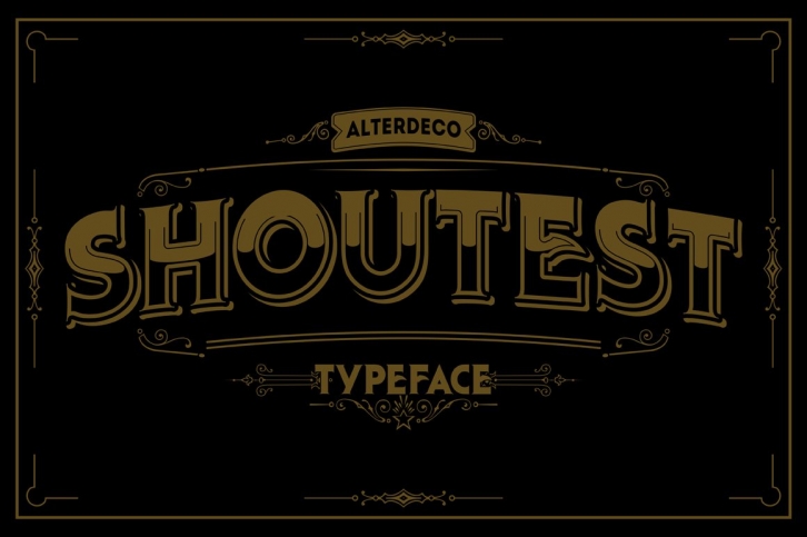 Shoutest typeface Font Download