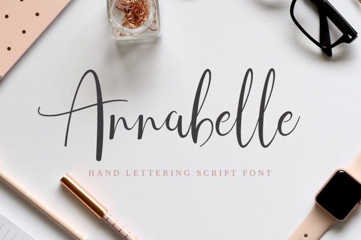 Annabelle Hand Lettering Script Font Download