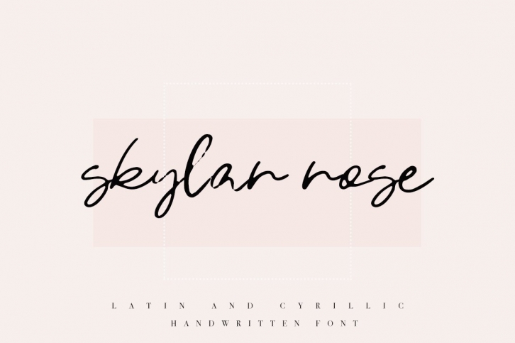 Skylar Rose / Latin  Cyrillic Font Download