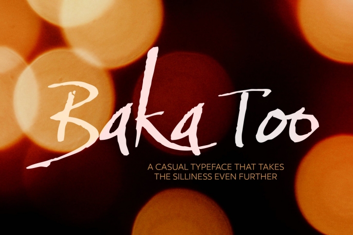 Baka Too Script Typeface Font Download