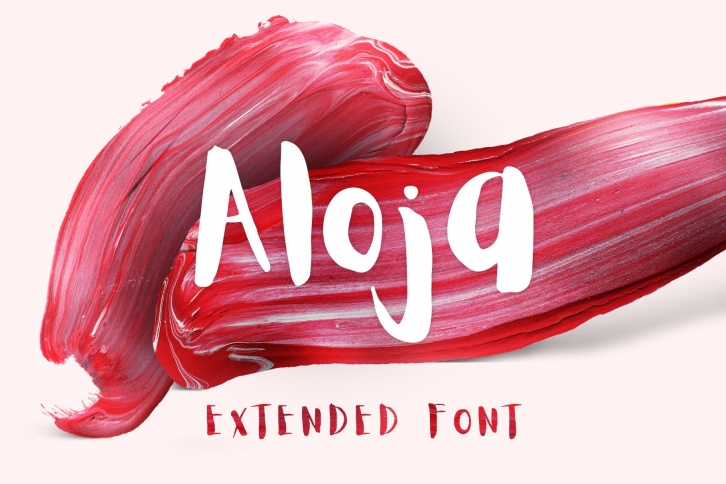 Aloja Extended Brush Font Download