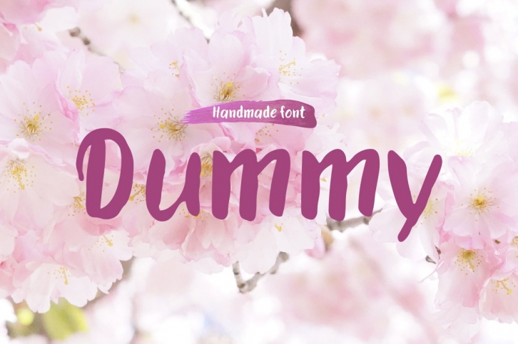 Dummy—handwritten font Font Download