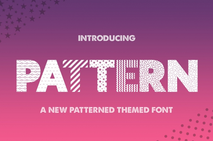 Pattern Silhouette Font Download