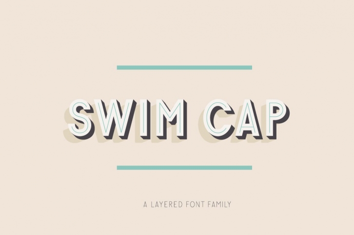 Swim Cap Font Download