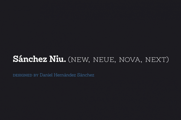 Sánchez Niu Font Download