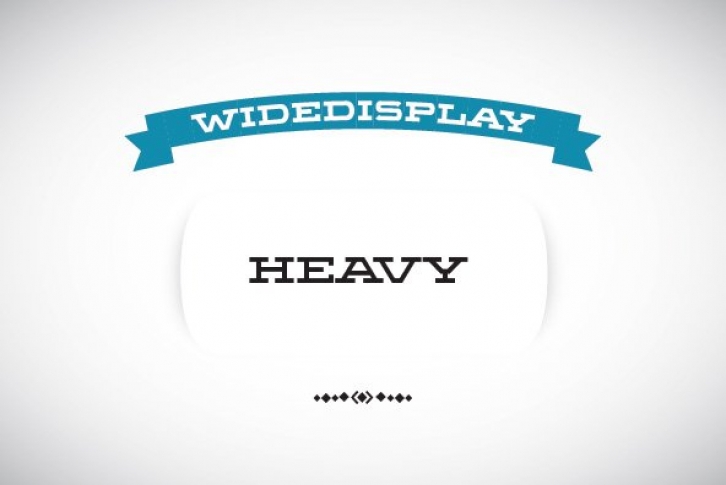 WideDisplay Heavy Font Download