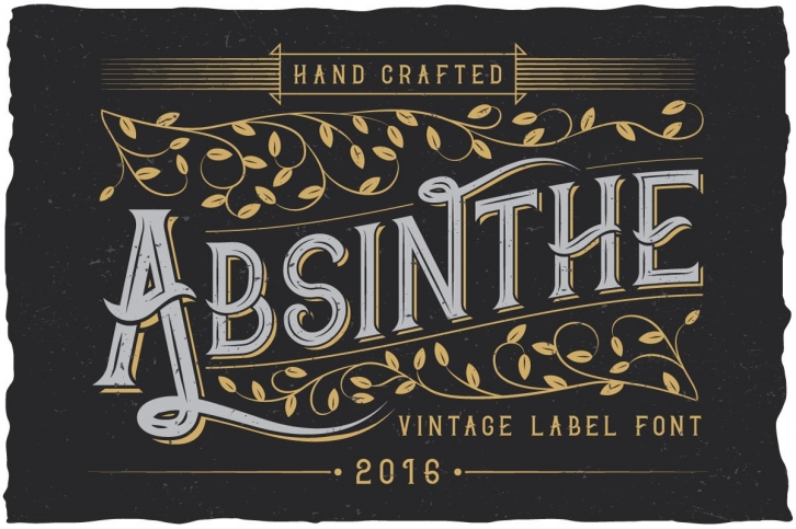 Absinthe label typeface Font Download