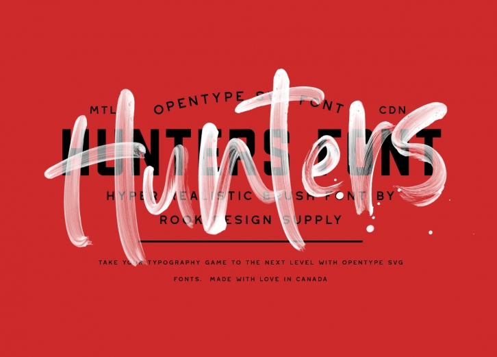 Hunters Opentype SVG Font Download
