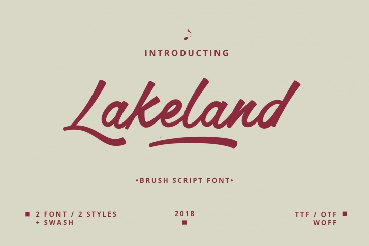 Lakeland brush font Font Download