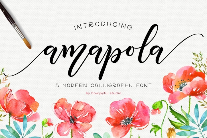 Amapola script font Font Download
