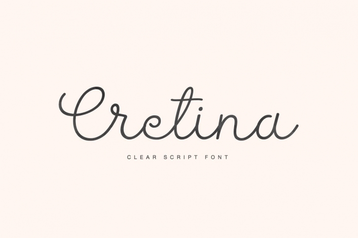 Cretina script Font Download