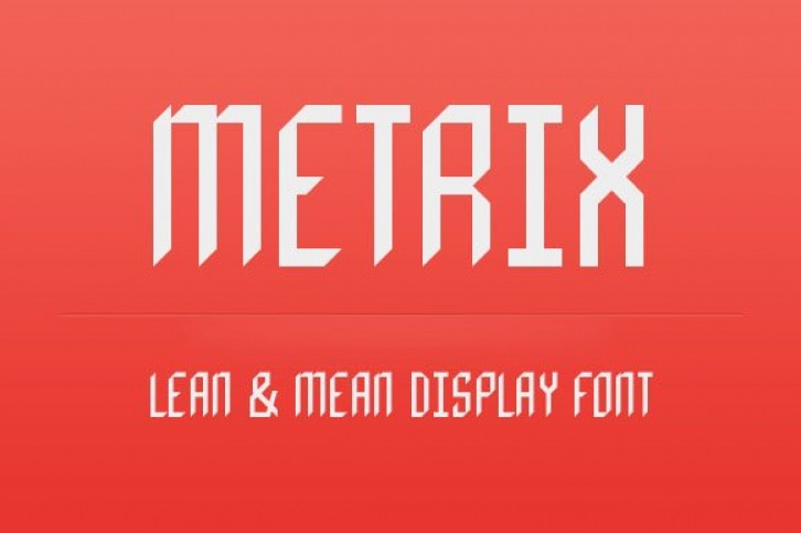 Metrix Display Font Download