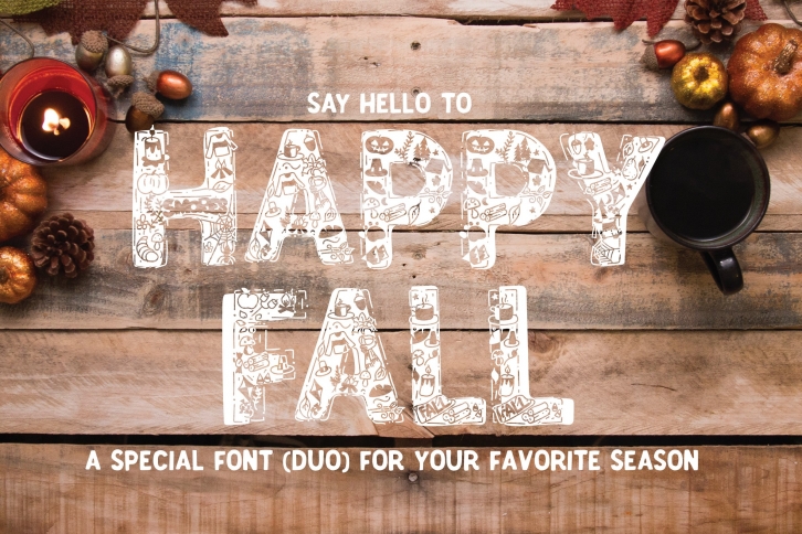 Happy Fall Display Duo Font Download
