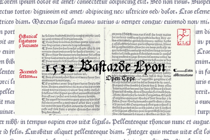 1532 Bastarde Lyon OTF Font Download