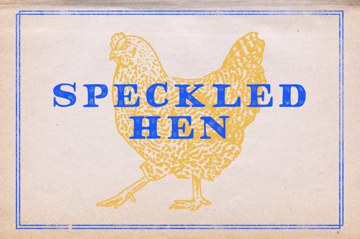 Speckled Hen Font Download