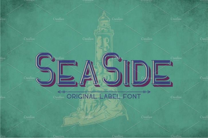 Sea Side Vintage Label Typeface Font Download