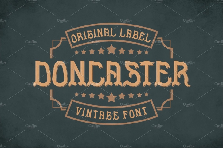 Doncaster Vintage Label Typeface Font Download