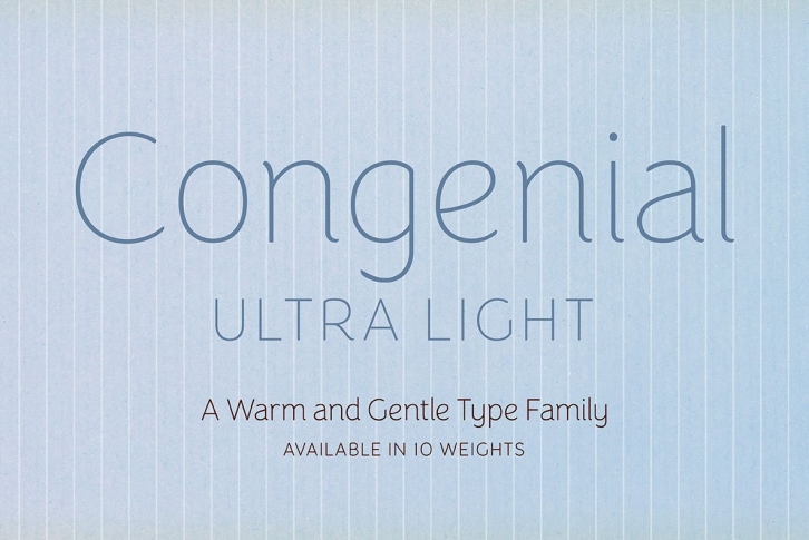 Congenial UltraLight Font Download