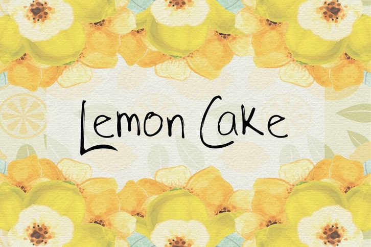 Lemon Cake OTF Font Download