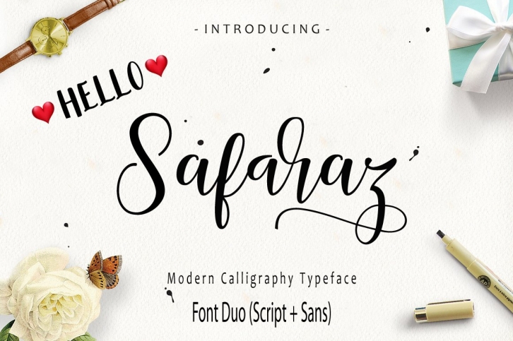 Safaraz Script (Font Duo) Font Download