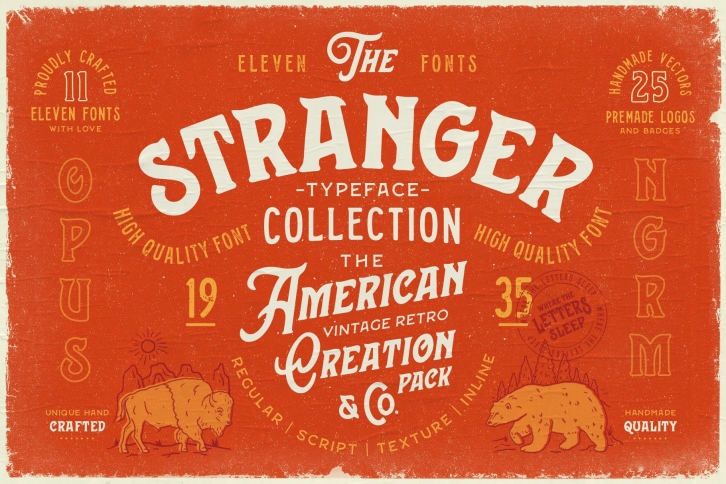 Stranger Collection + Extras Font Download