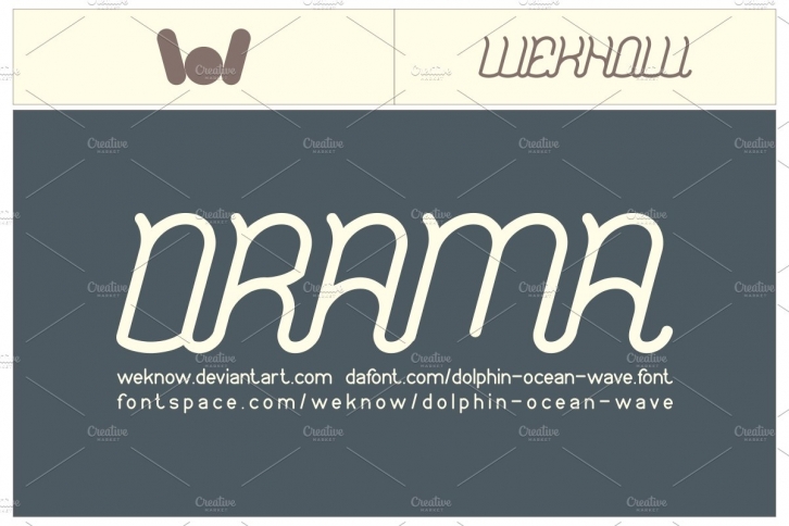 Dolphin Ocean Wave Font Download