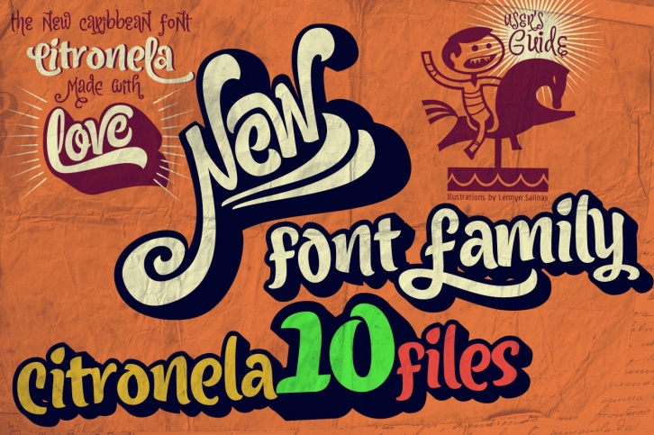 Citronela font family Font Download