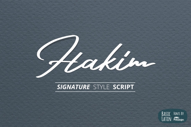 Hakim Signature Font Download