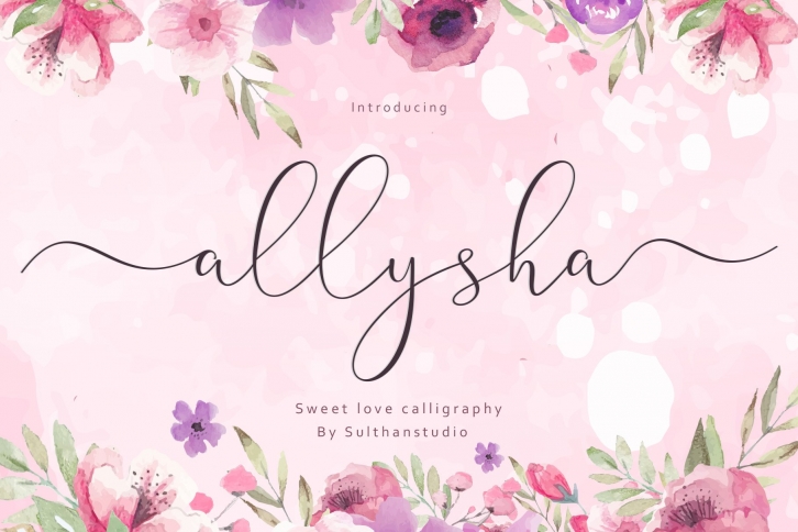 allysha script Font Download