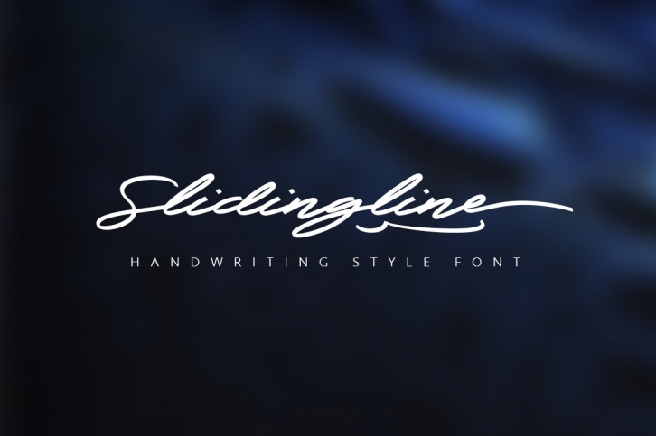 Slidingline Script Typeface Font Download