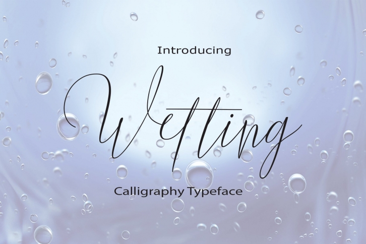 Wetting Font Download