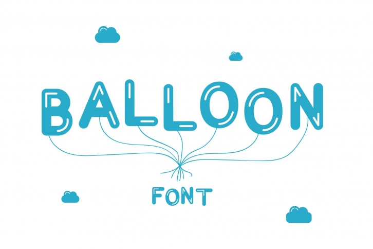 Vector. Balloon Font Download