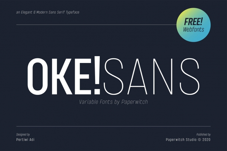 OKE! Sans Family ( Variable ) Font Download