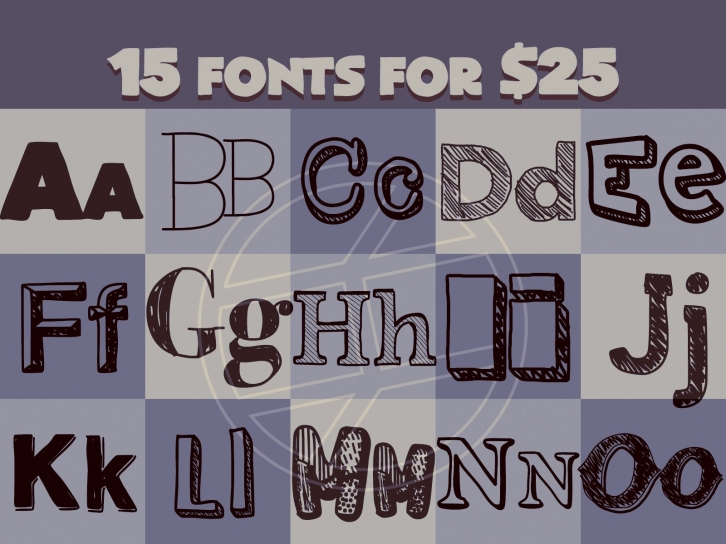 15-Font Collection Font Download