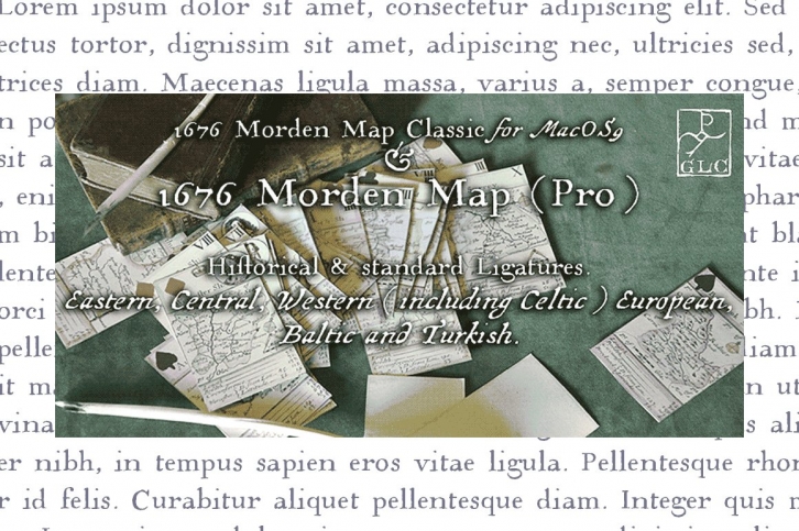 1676 Morden Map Pro OTF Font Download