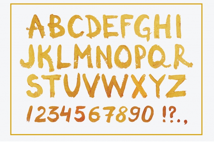 Golden Hand Drawn Font Download