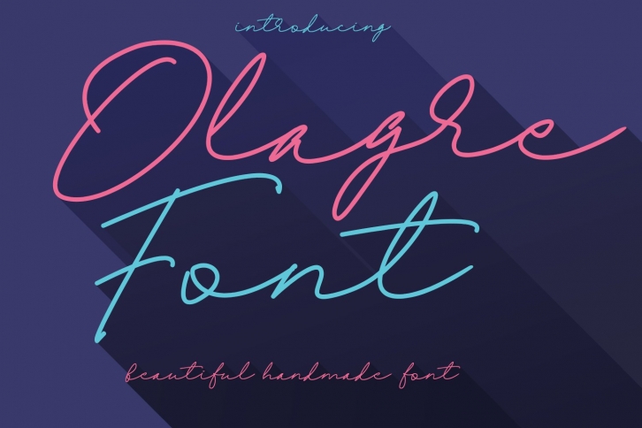 Olagre Beautiful Handmade Font Download