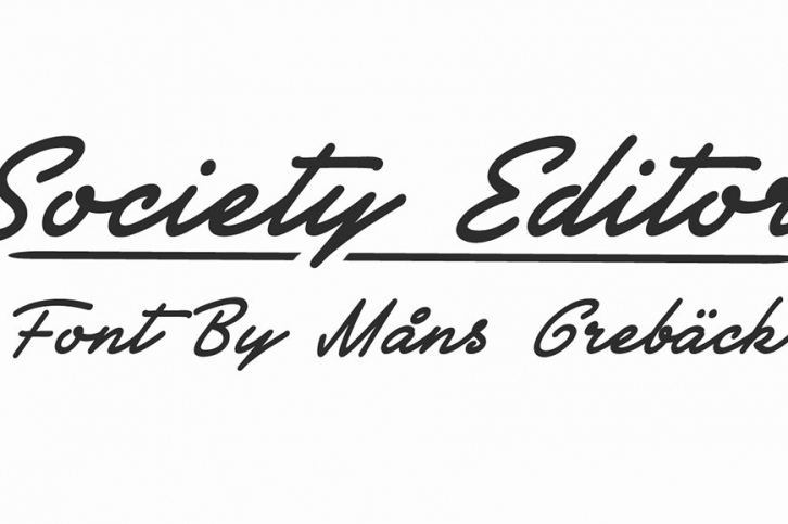 Society Editor Font Download